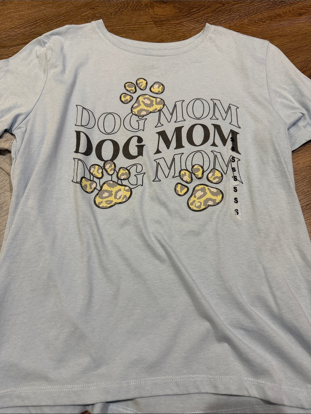 Mom Graphic Tee Bundle - Gray 'Cool Mom' + Light Blue 'Dog Mom' - Picture 2 of 3
